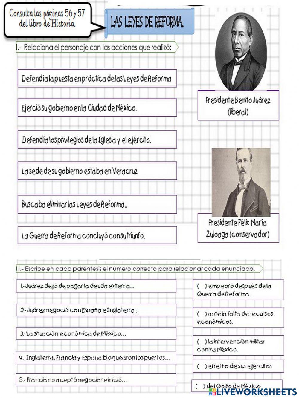 Las Leyes de Reforma