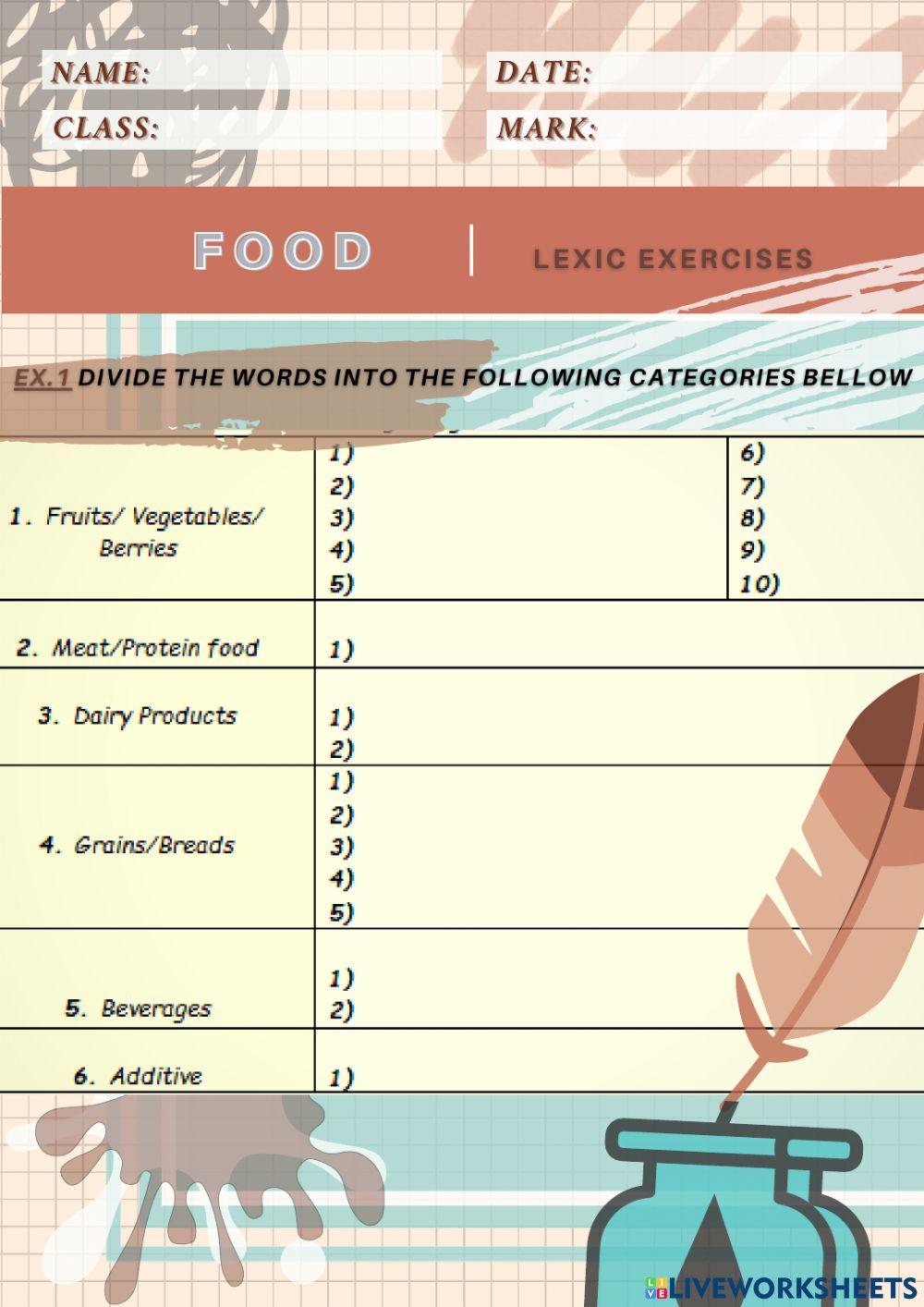 Food  Mod.6a (Spotlight 10)