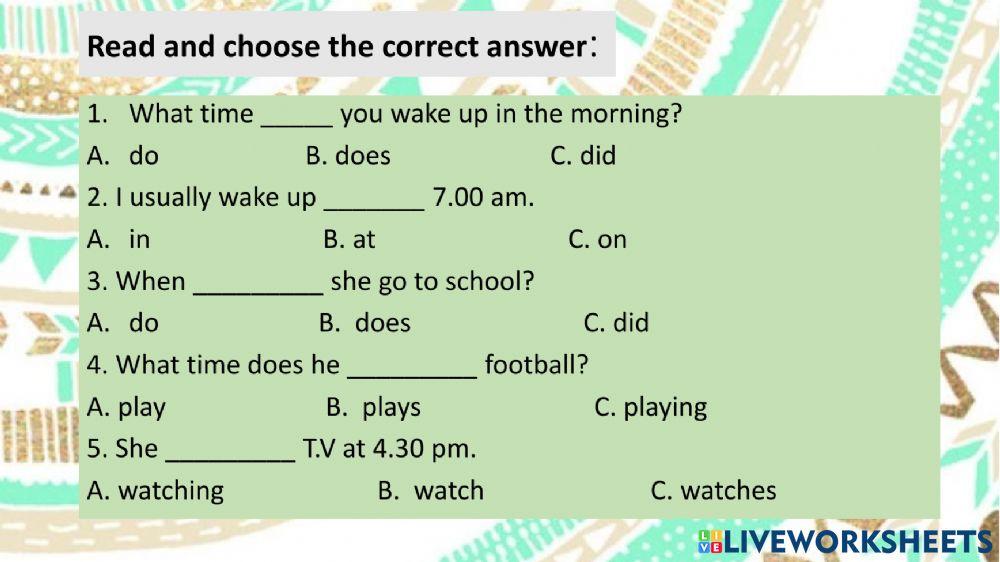 My Generation Lesson 2