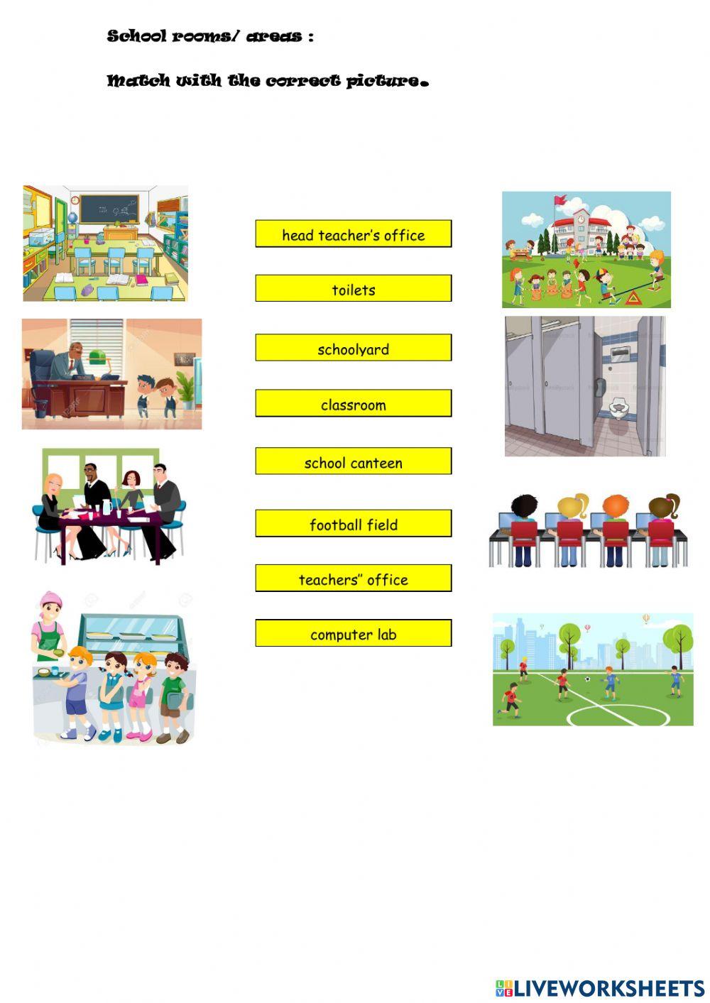 School rooms ans areas
