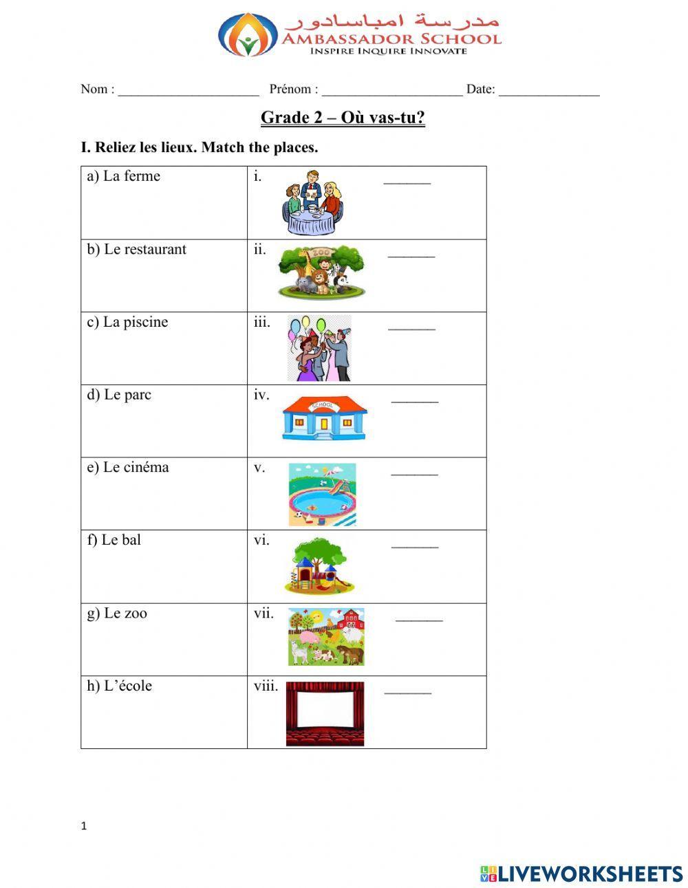 Alex et Zoé : Unité 13 - Où vas-tu?