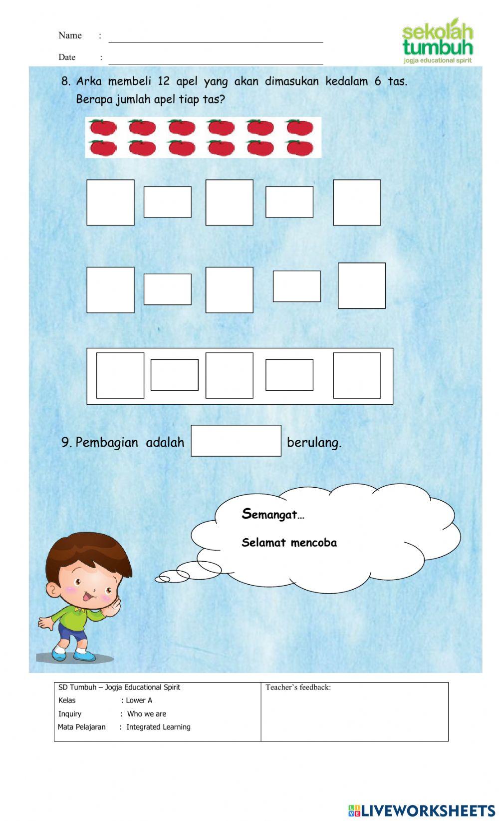 IL-Evaluasi Pola Bilangan, Perkalian dan pembagian-Satuan