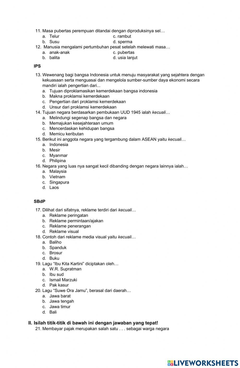 Penilaian Tengah Semester