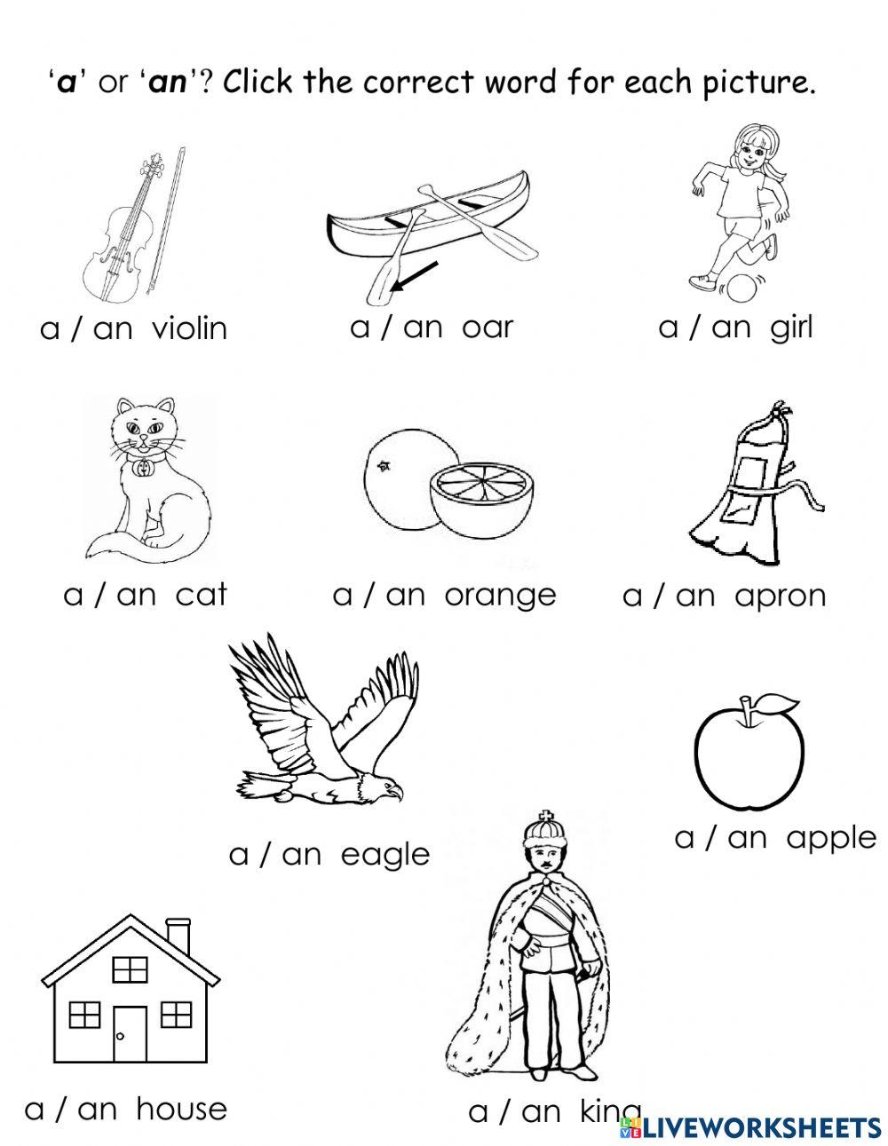 794018 A Or An Miss M Hurley LiveWorksheets 794018-a-or-an-miss-m-hurley-liveworksheets