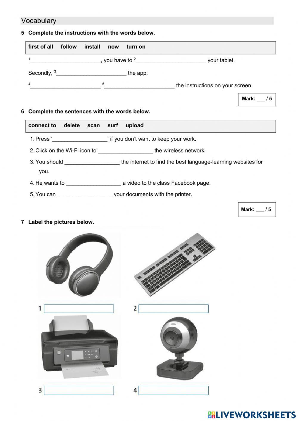 Past simple (Irregular), Computing