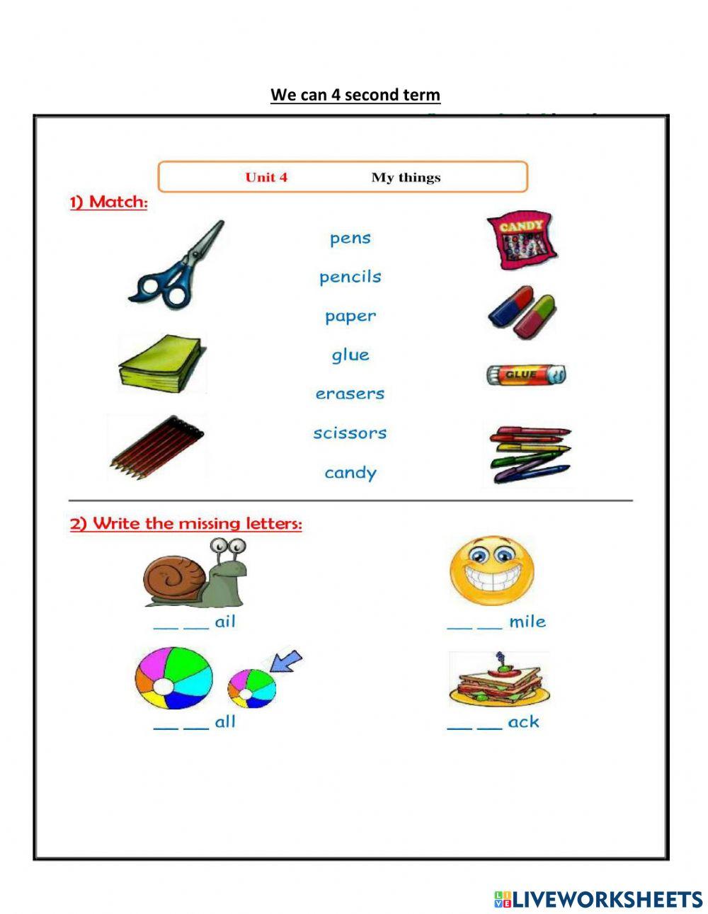 We can 4 Unit 4 second term