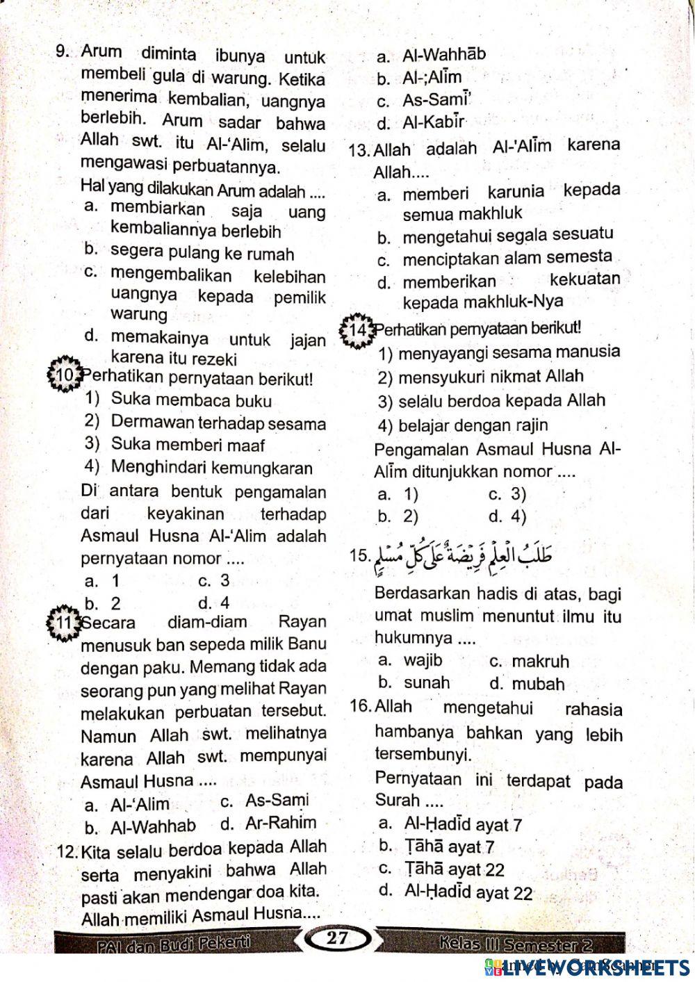 Ph pai kelas 3 bab 3