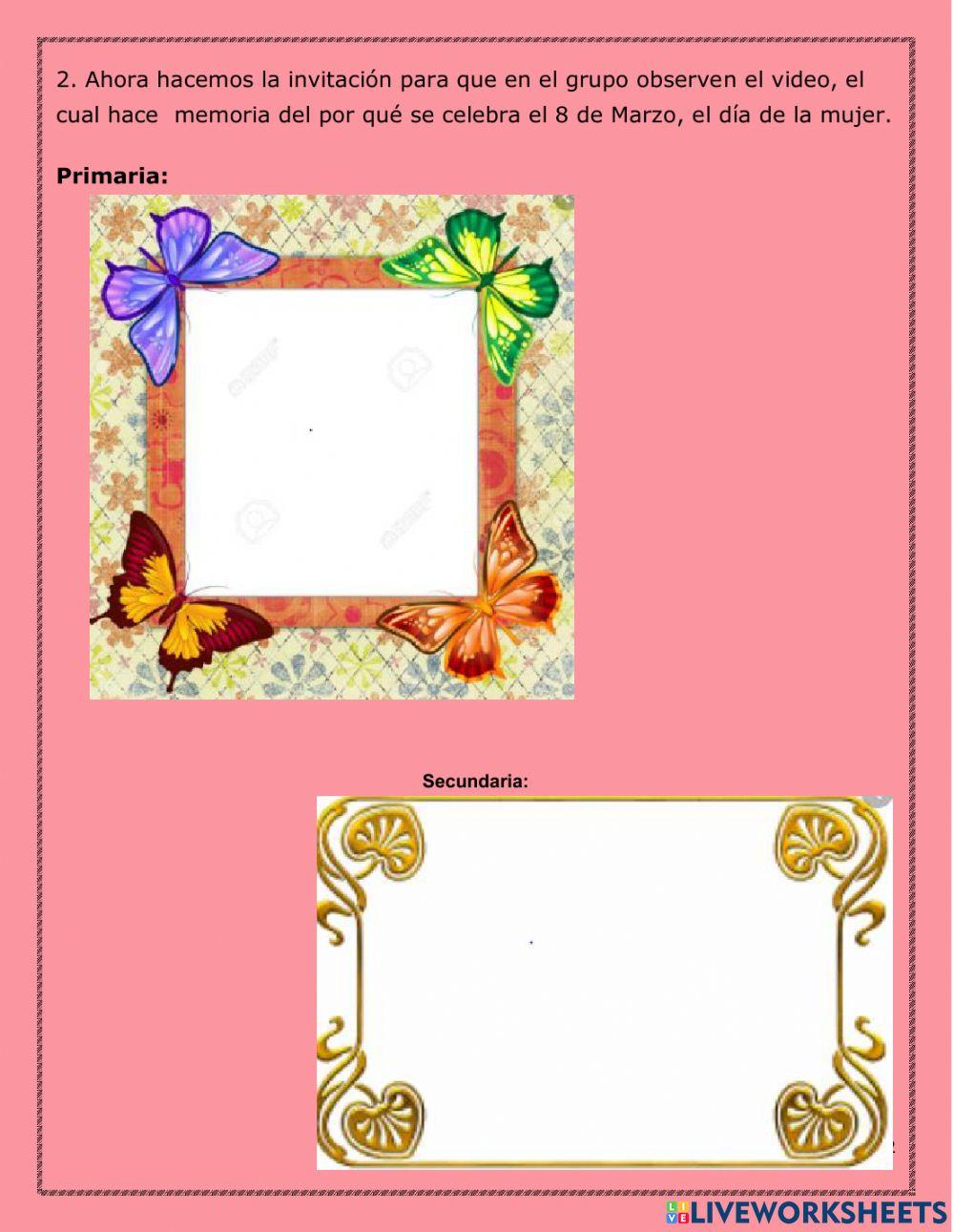 Conmemoración día de l amujer 8 marzo