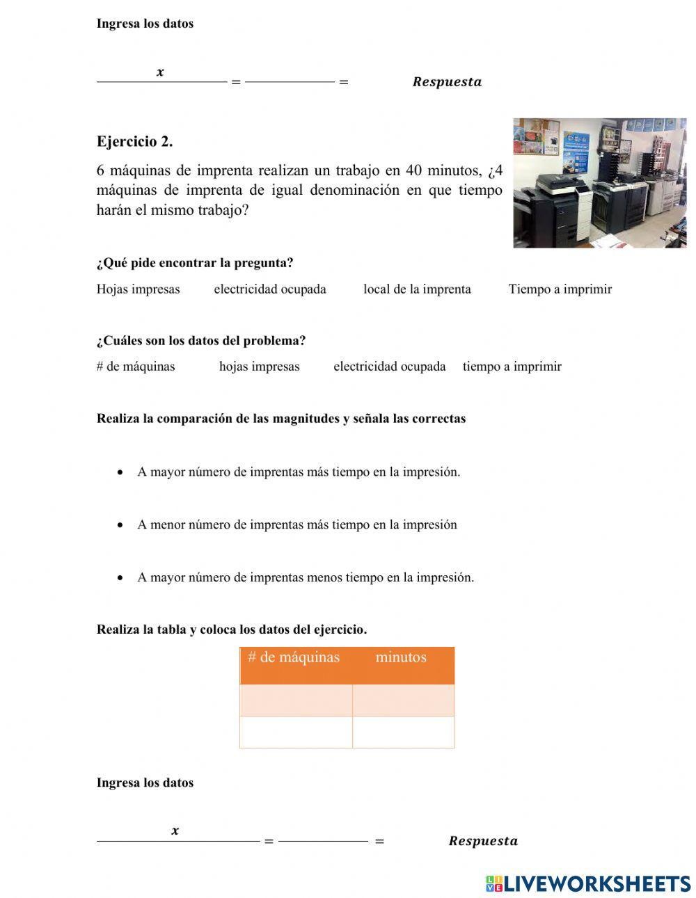 Regla de tres inversa