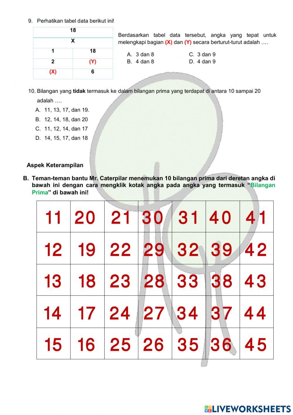 PH Matematika Bilangan Prima & Faktor Prima FIX