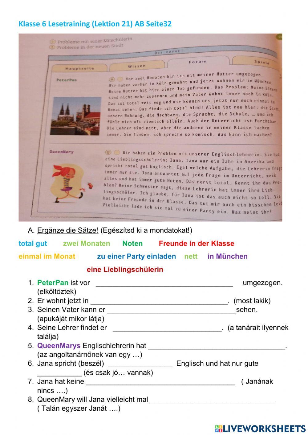 Training: Lesen+Hören BFL21