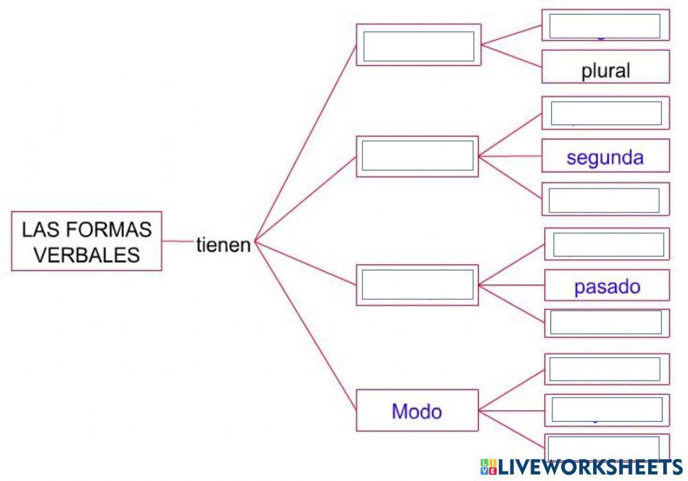 Número, persona, tiempo y modo - VERBOS