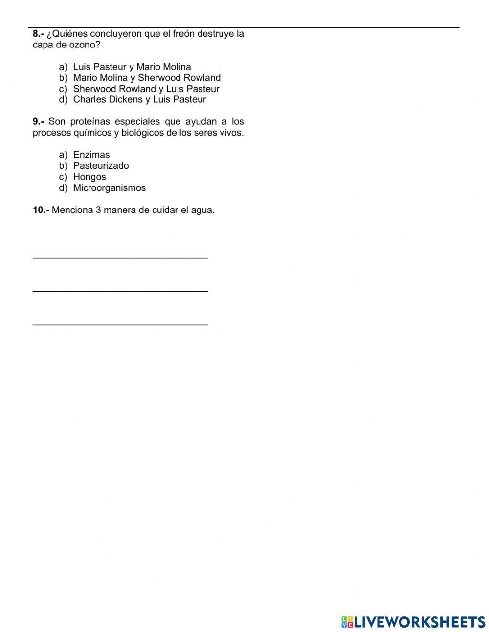 Evaluación Segundo Trimestre