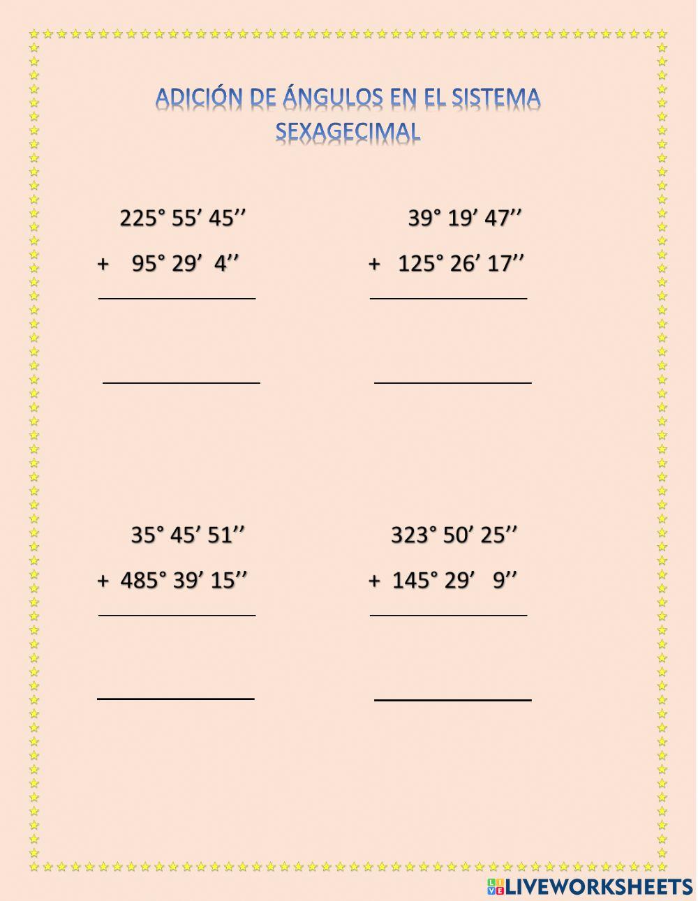 Adición de ángulos