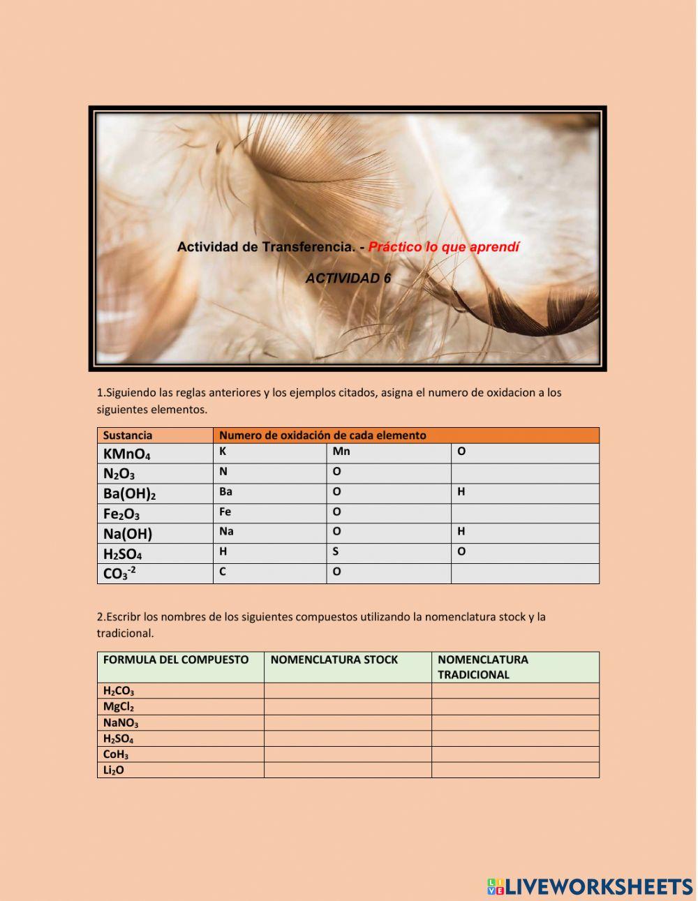 Nomenclatura Inorgánica