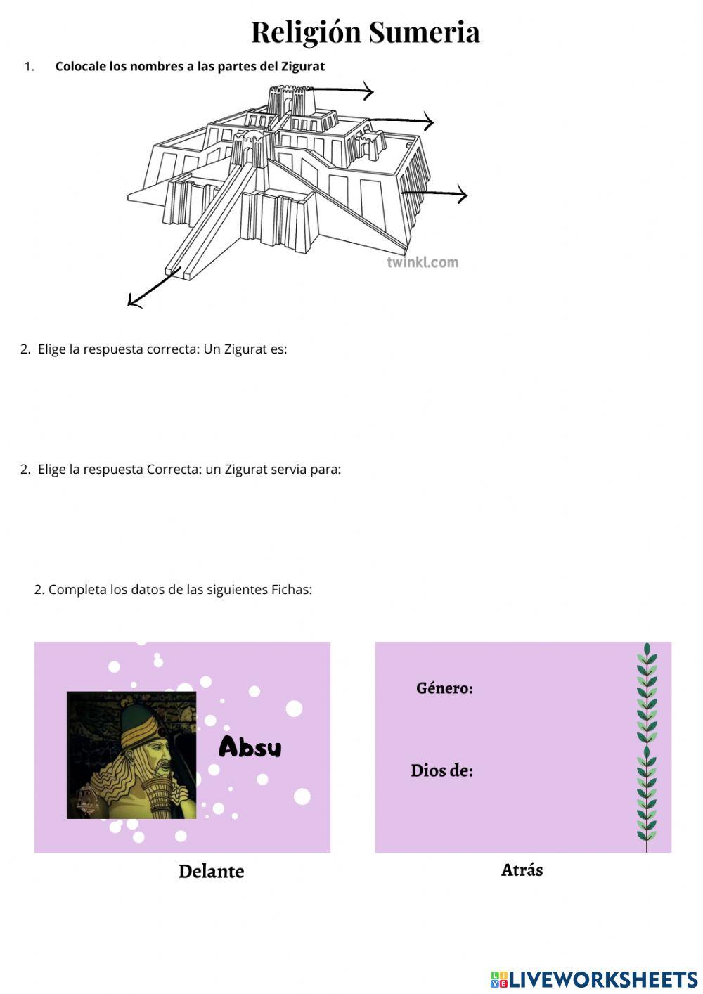 Control de tareas: Sumer