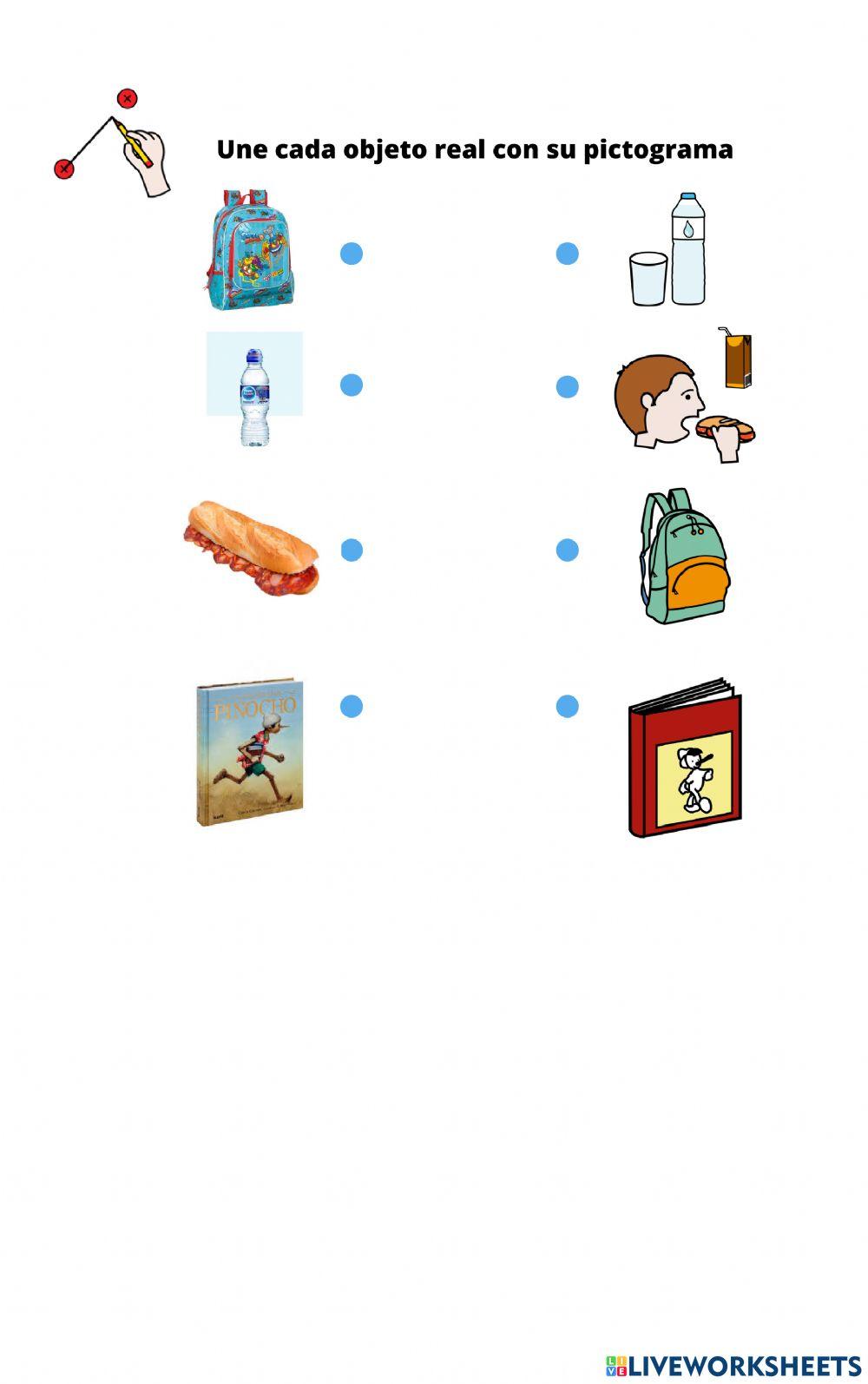 Objeto real - pictograma (mochila)