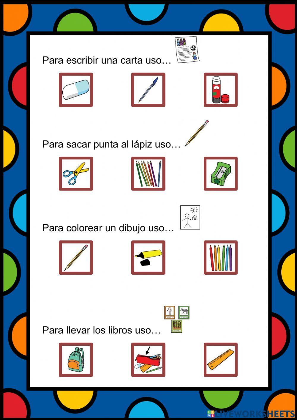 Asociación utensilios