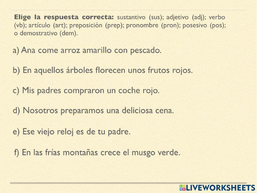 Examen de Lengua 1 (Primera Parte)