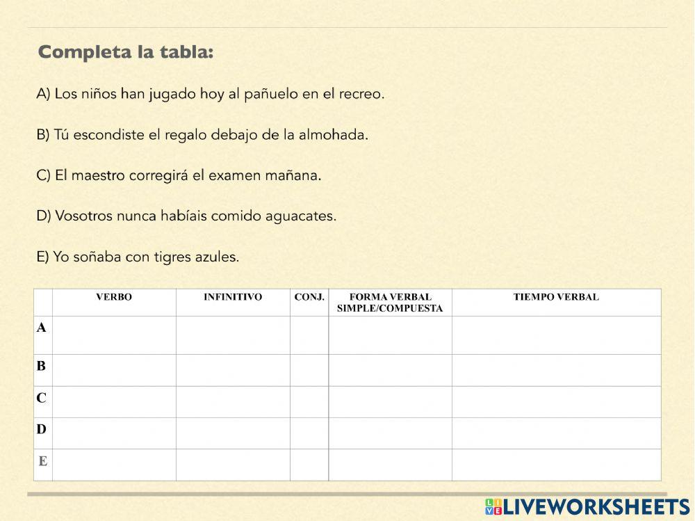 Examen de Lengua 1 (Primera Parte)