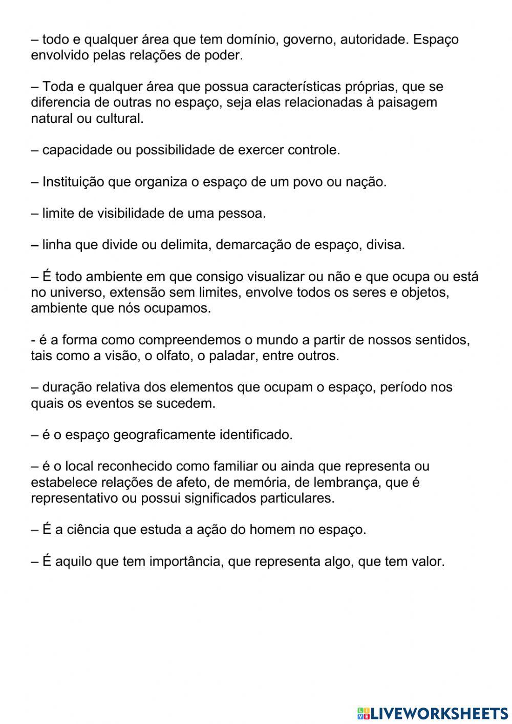 Geografia - conceitos