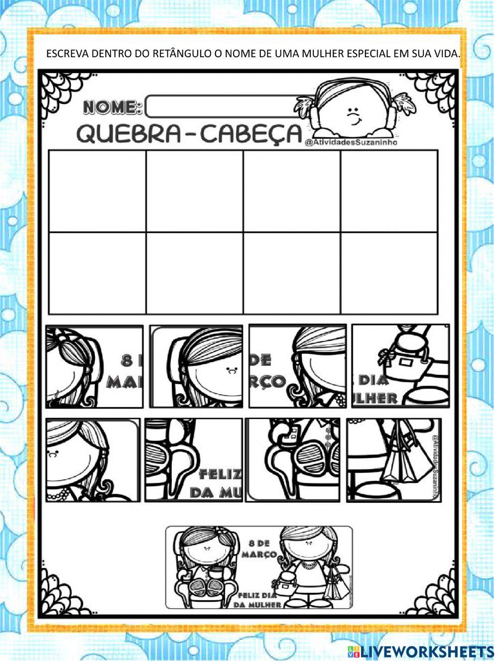 Attividade 021 - dia da mulher