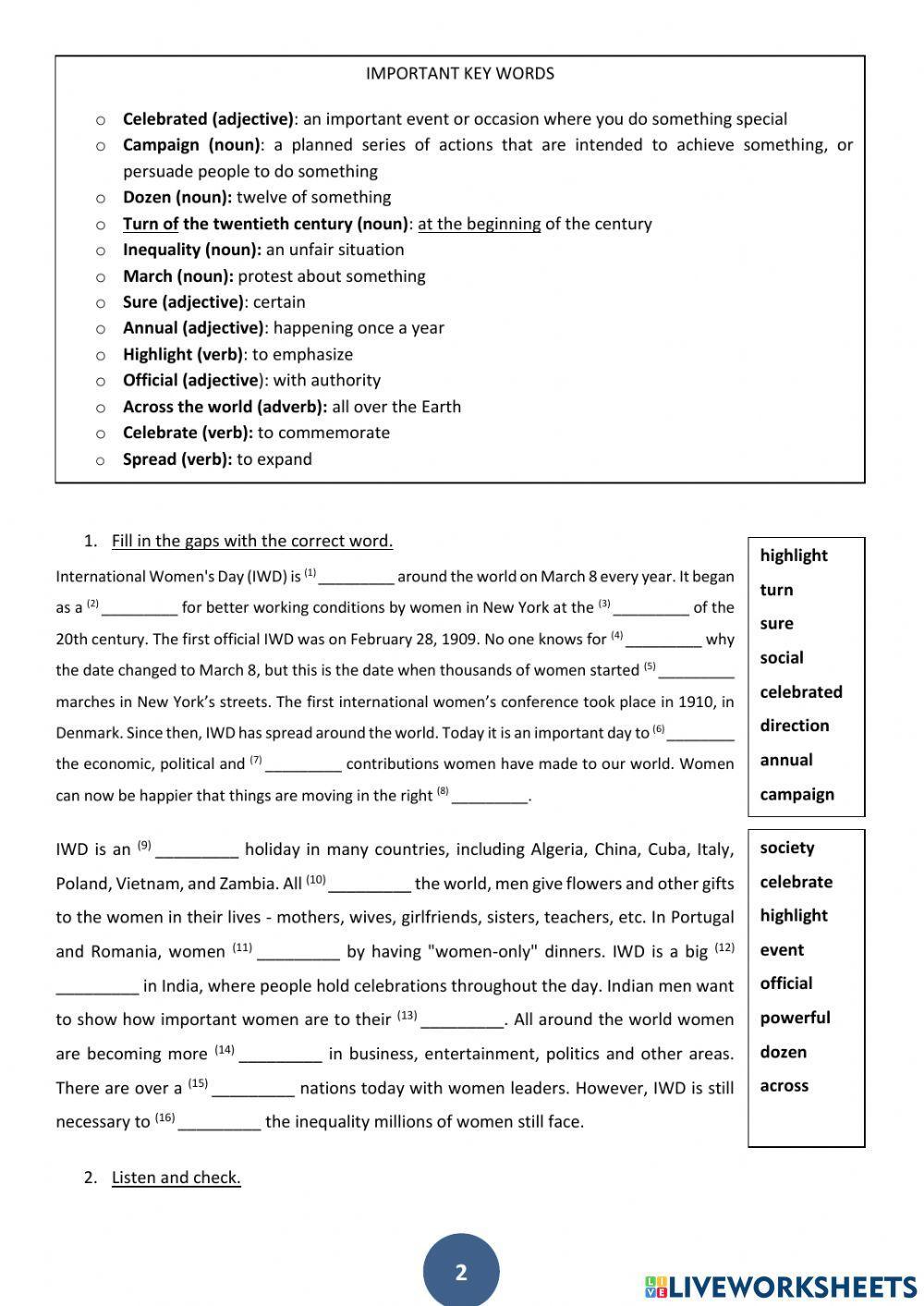 International Women's Day