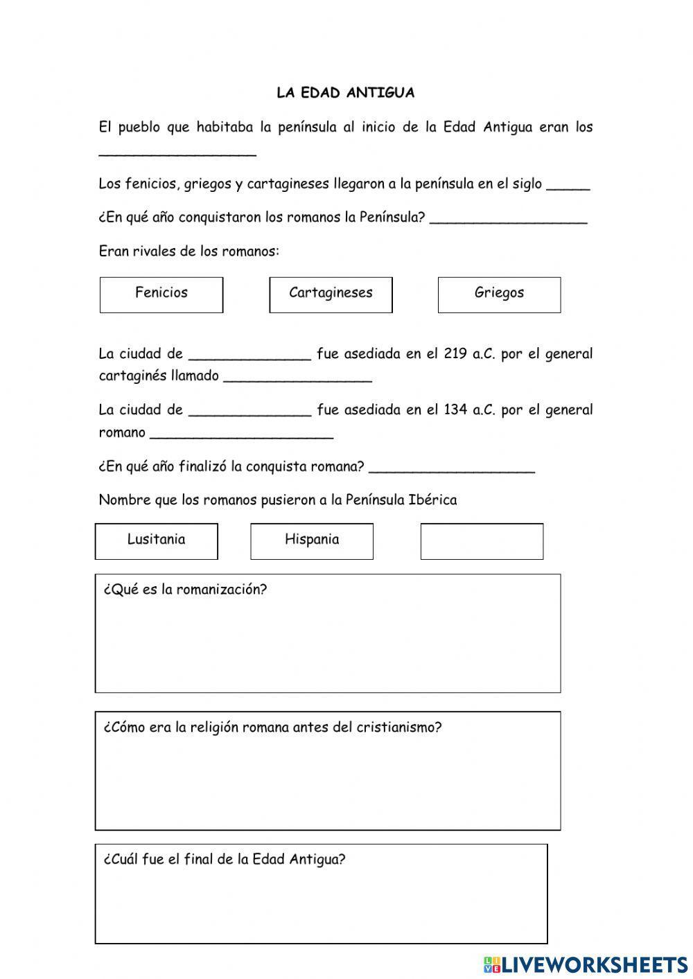 Edad Antigua Primaria