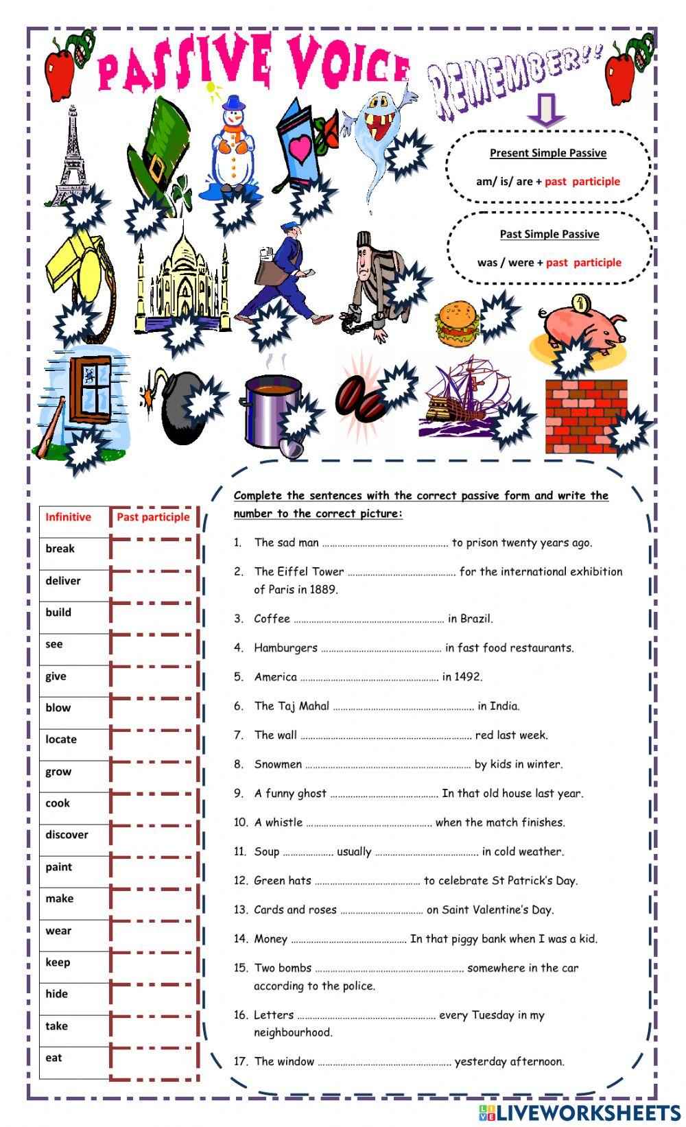 Passive voice Simple Past