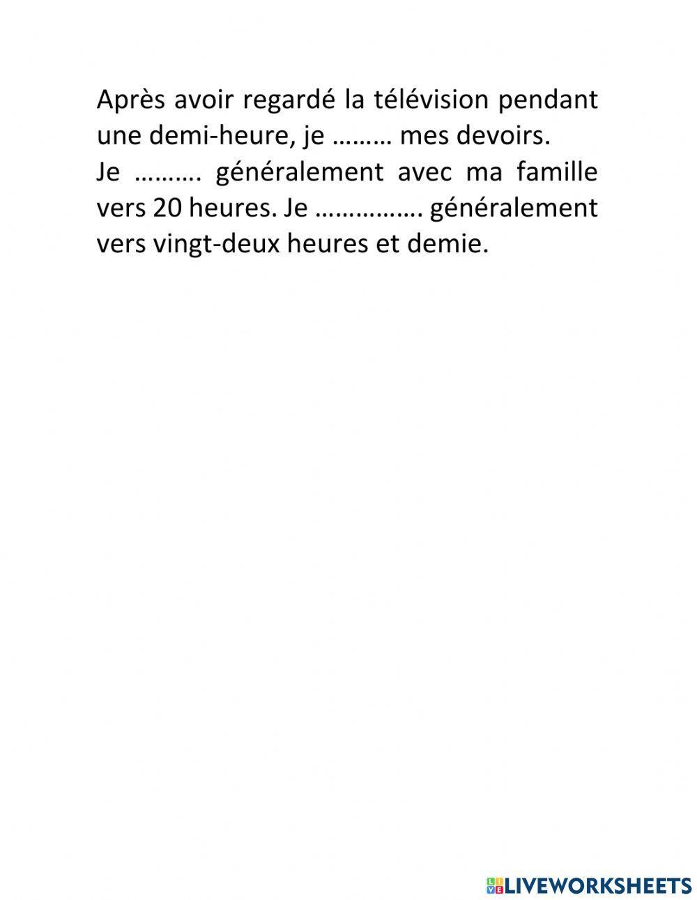 Activités quotidiennes