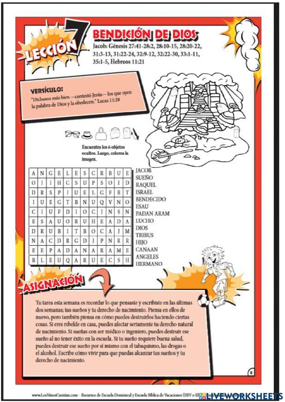 Examen de educacion cristiana