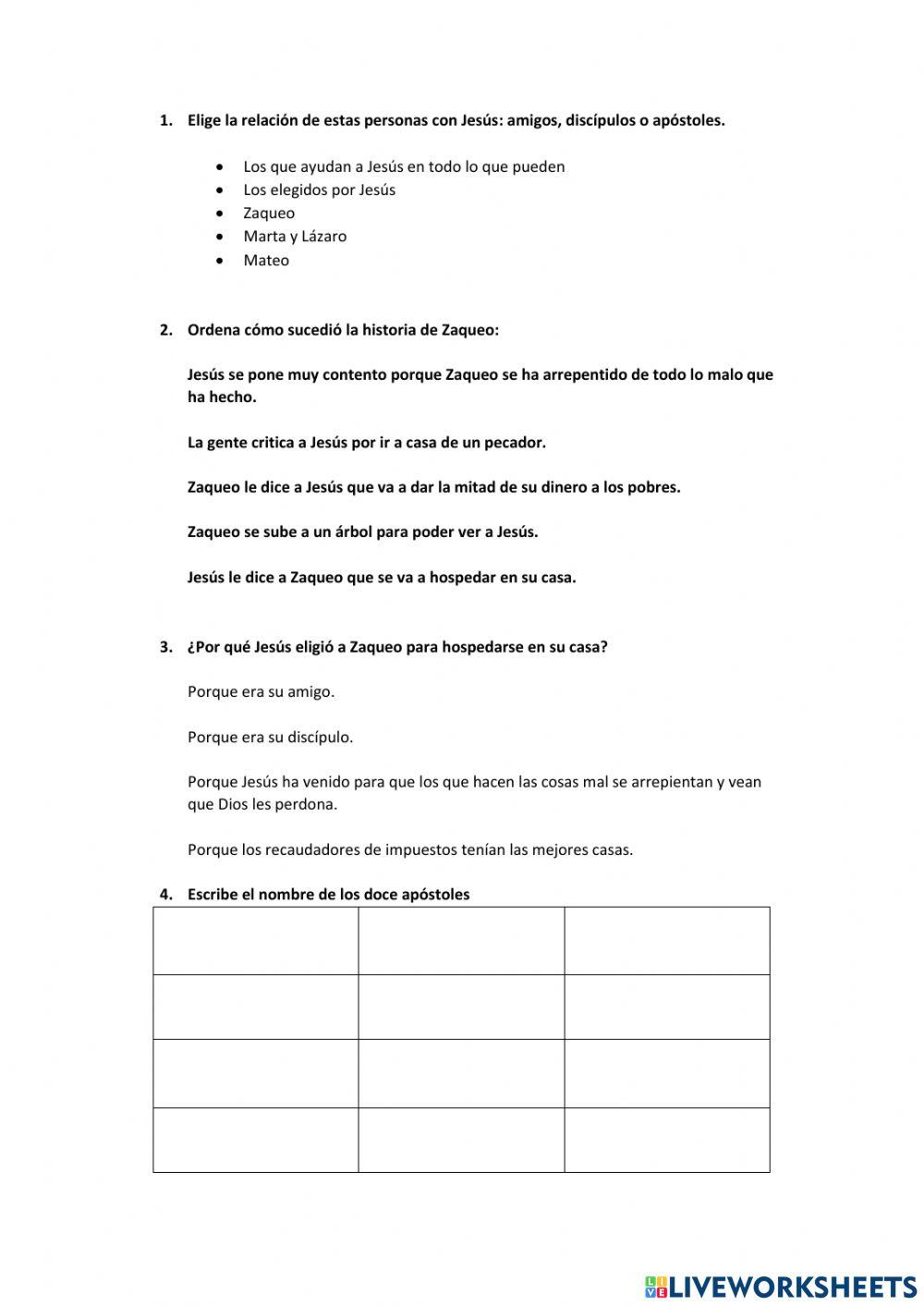 Religión Los amigos de Jesús