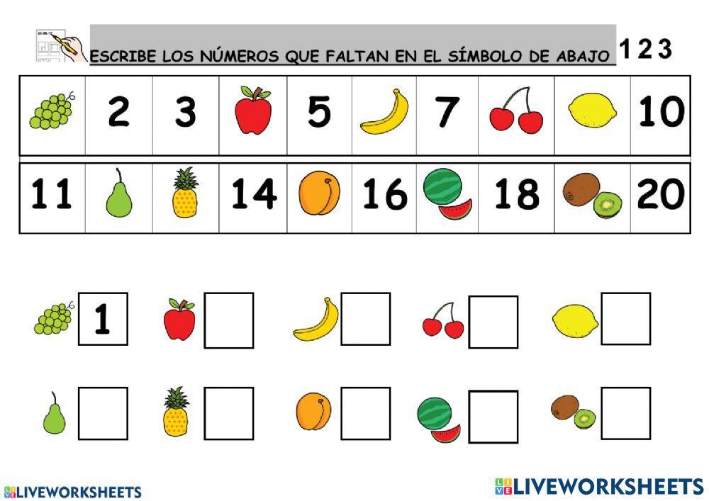 Números del 1 al 40