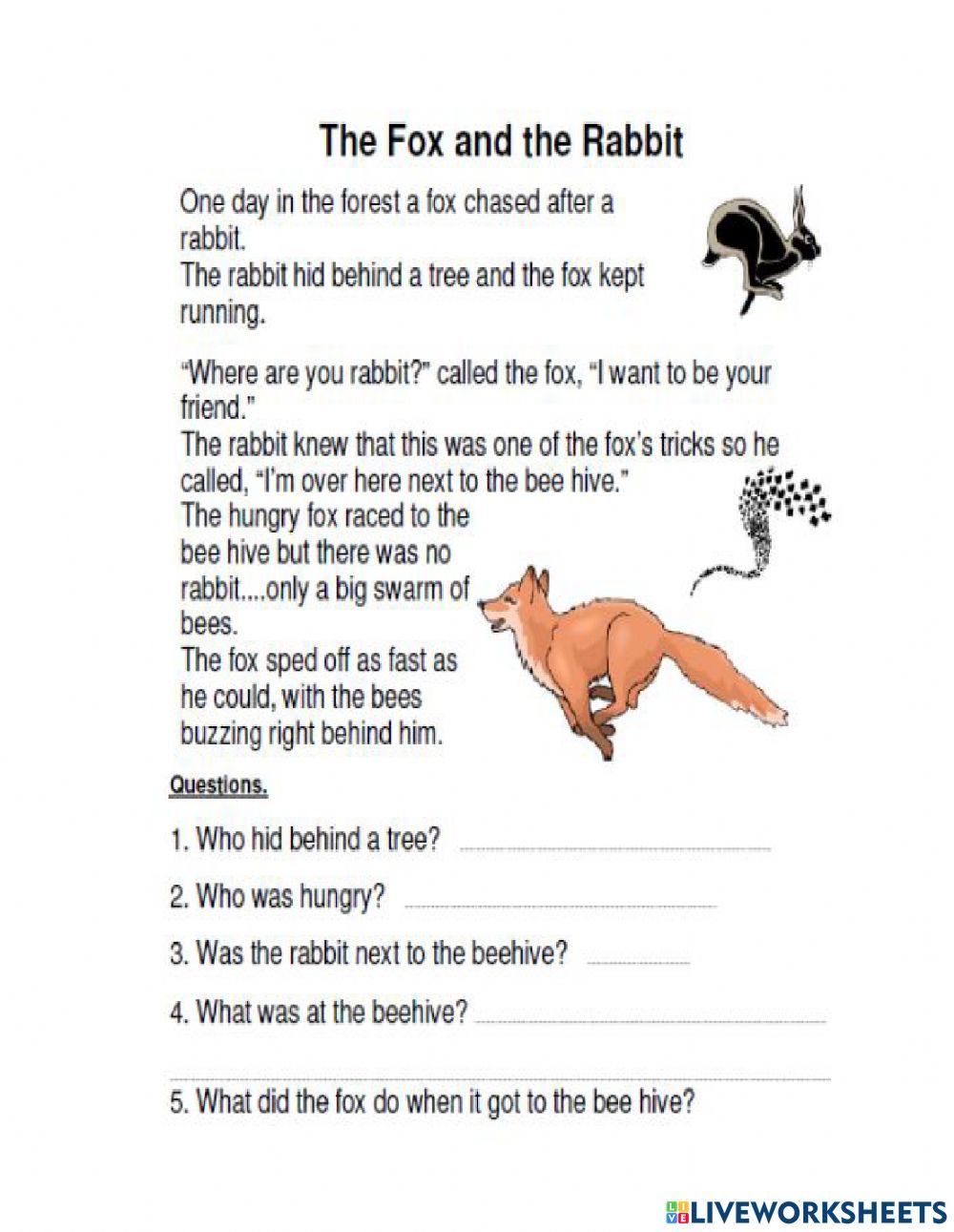 Reading comprehension exercise