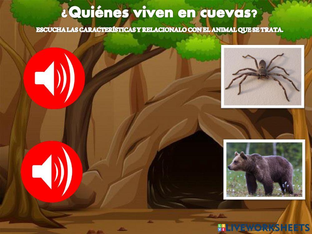 Animales que viven en cuevas