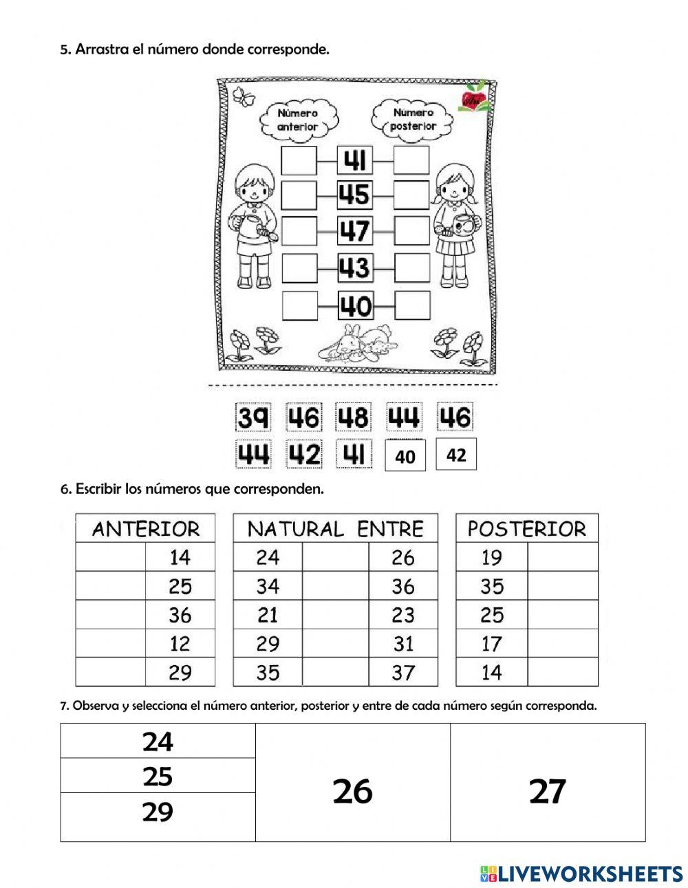 Anterior, posterior, entre