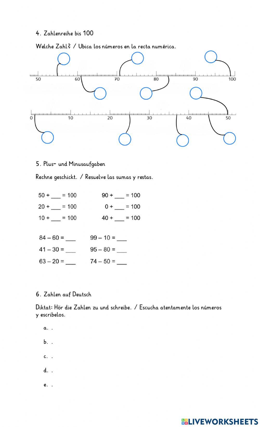 Mathearbeit - Klasse 2