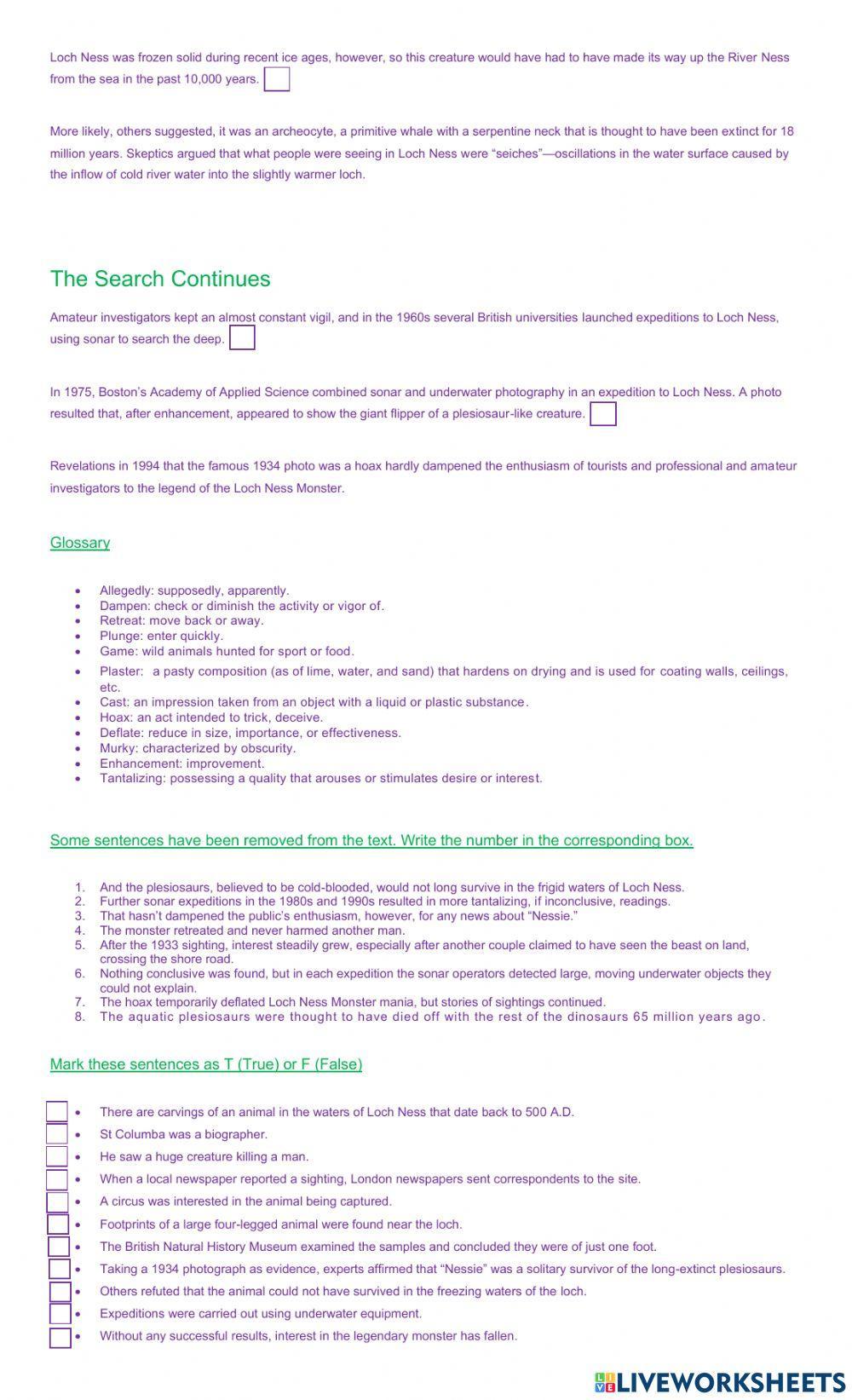 The Loch Ness Monster