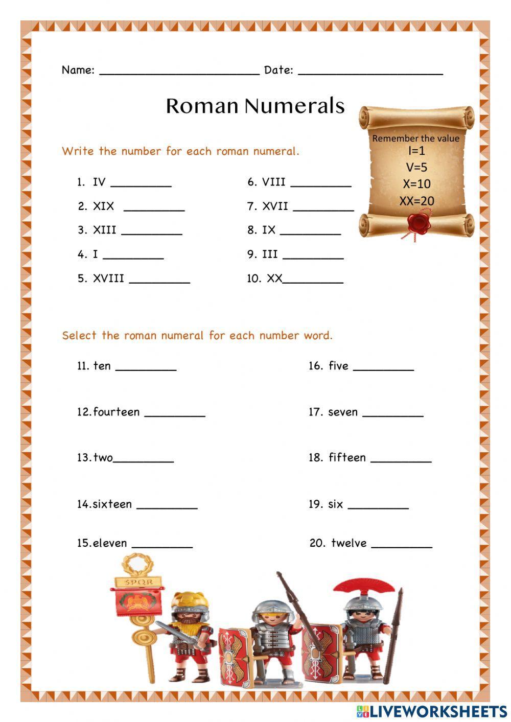 Roman Numerals Roman Numerals