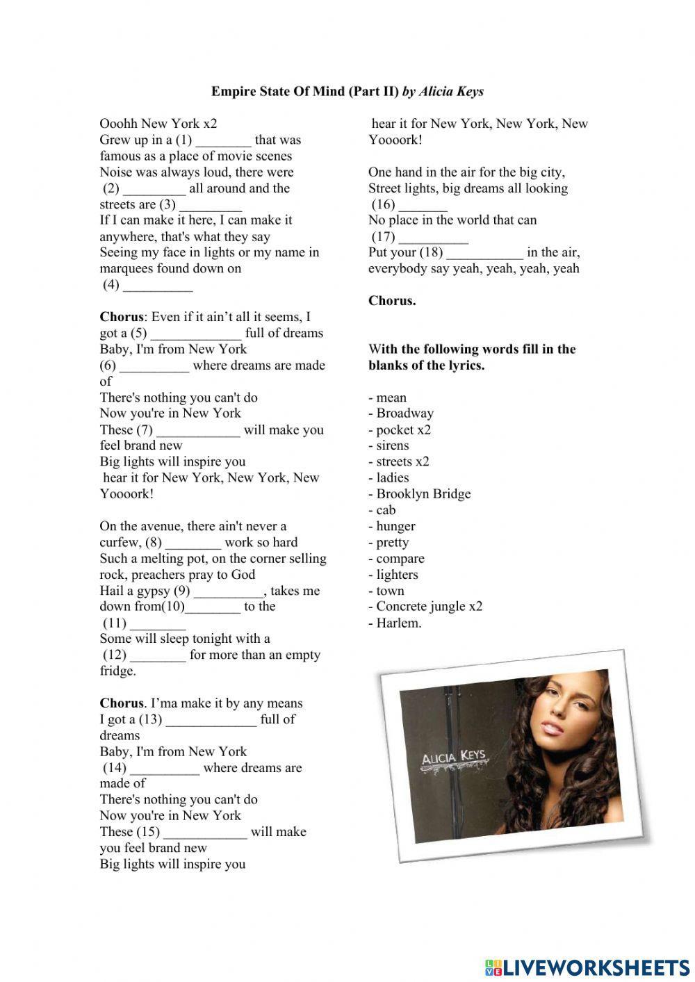 Empire State of Mind - Alicia Keys