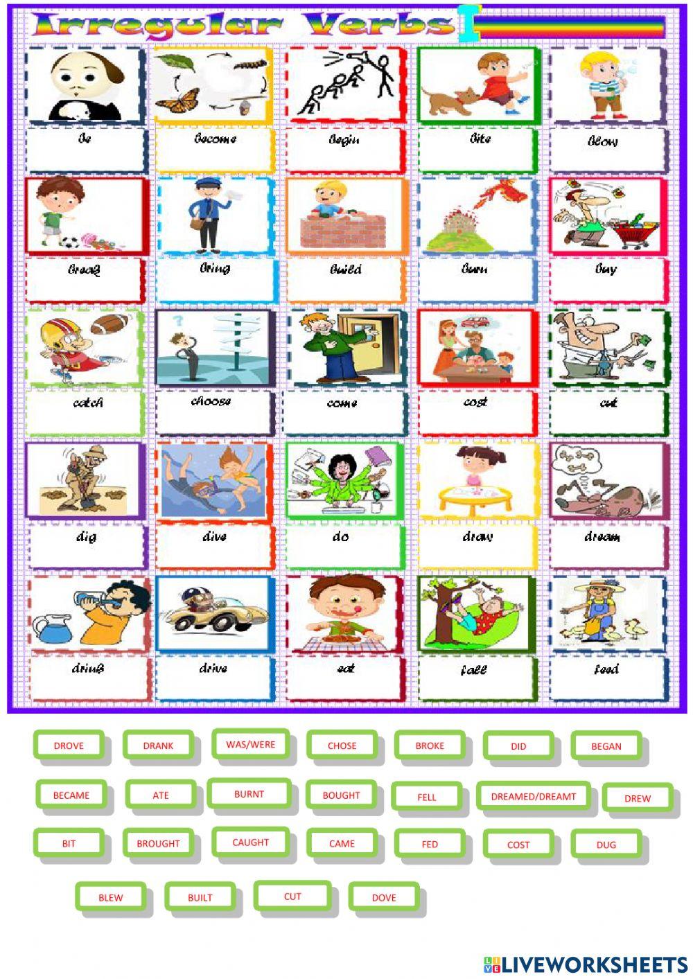 Past simple - irregular verbs