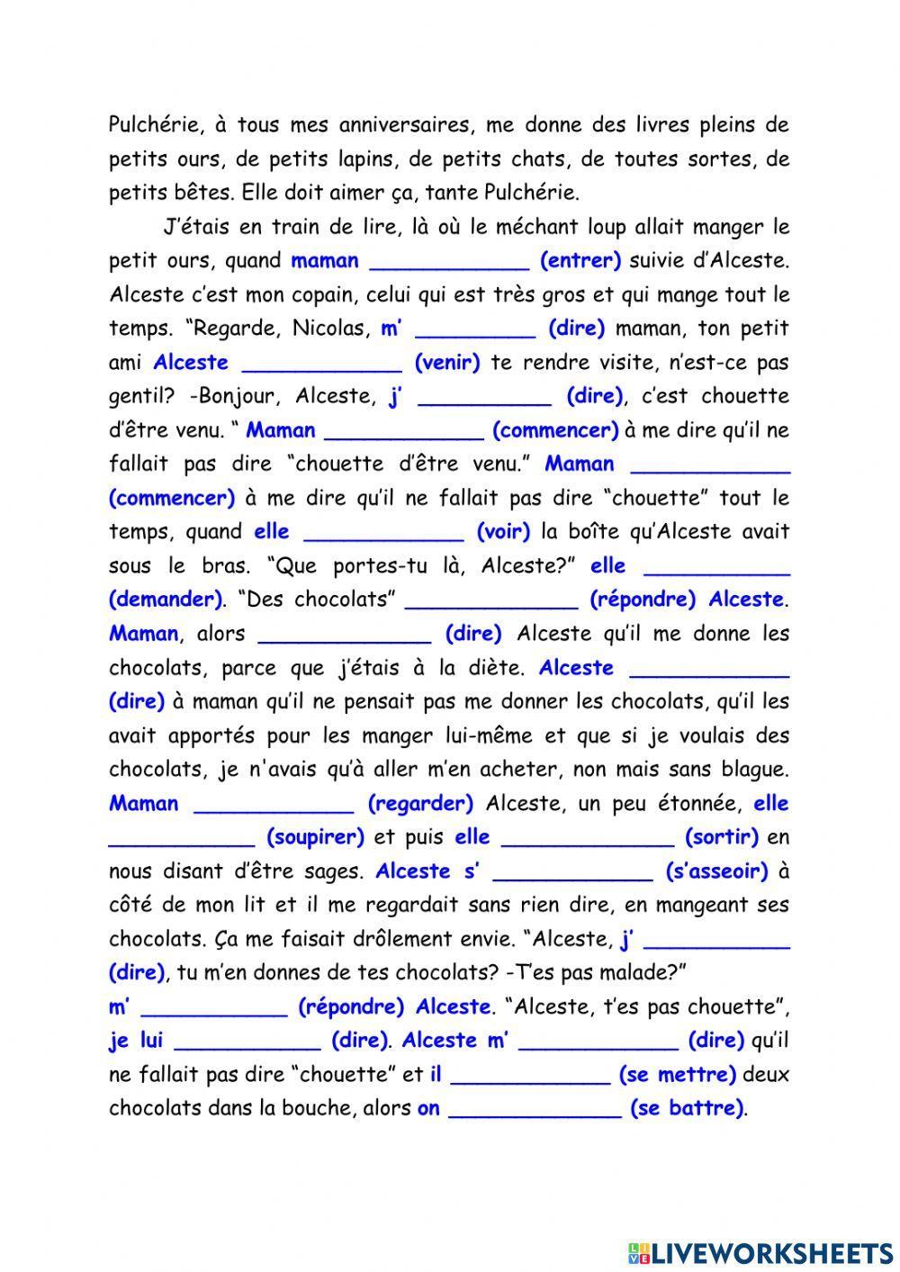 Conjuguer le passé composé Conjuguer le passé composé
