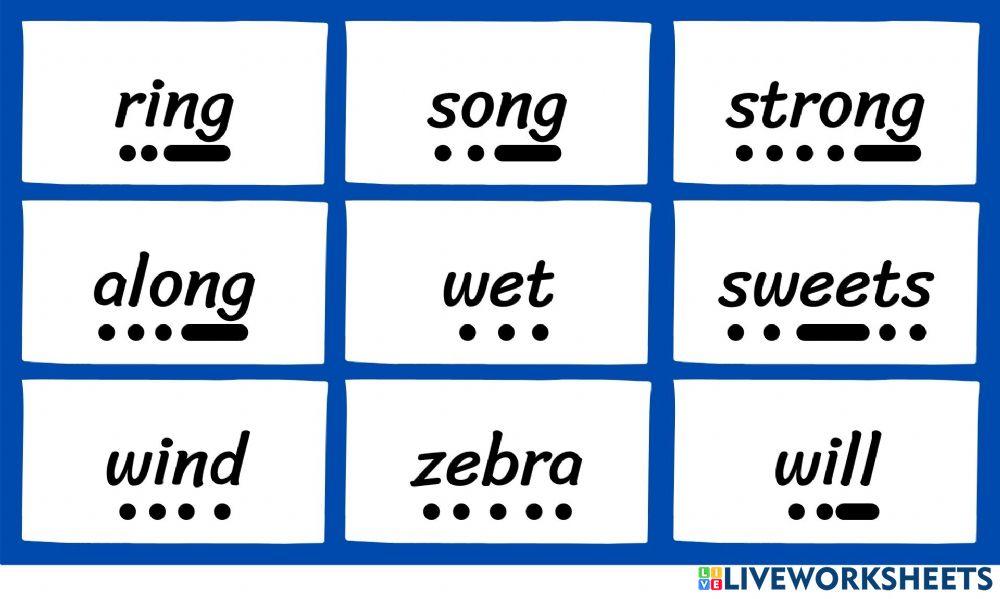 Phonics flashcard 5
