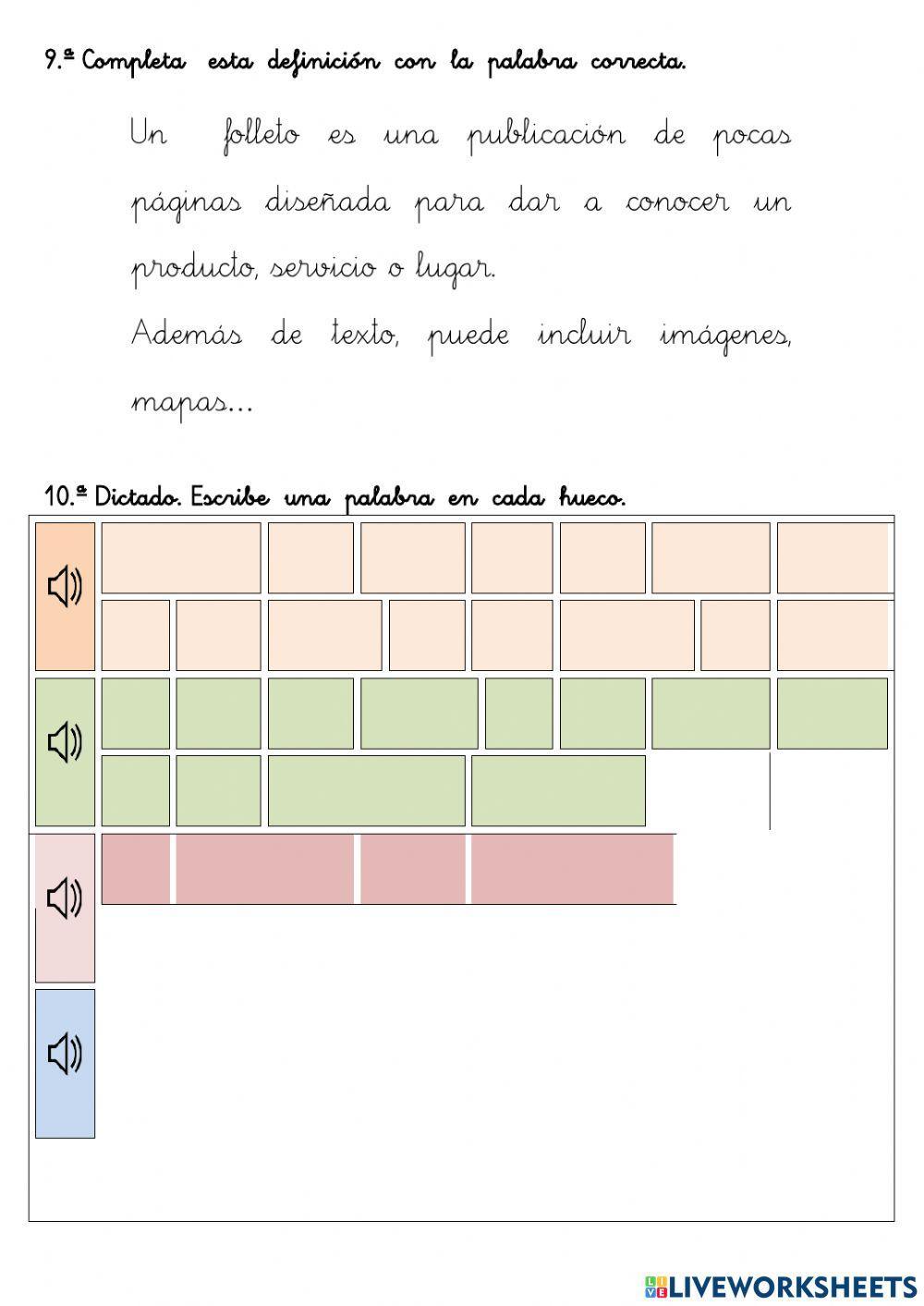 LENGUA 3º T07 repaso