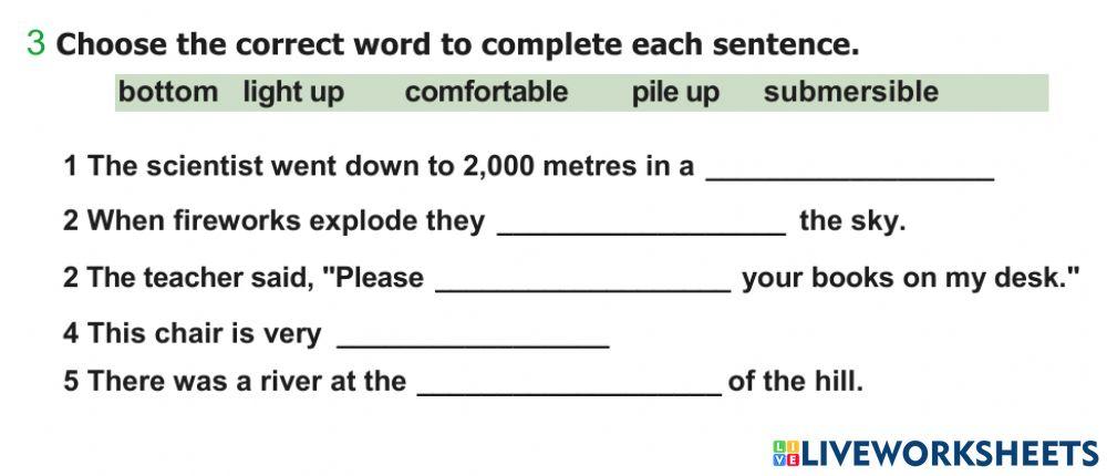 Macmillan English book 5 vocabulary unit 10