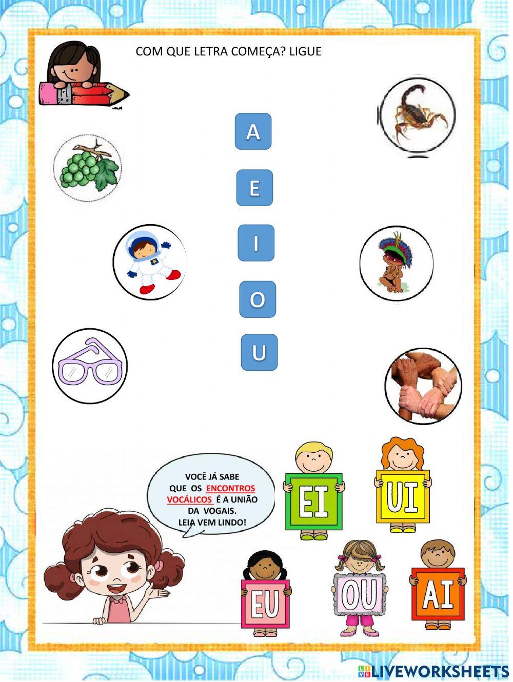 Atividade 022 - encontro vocálico