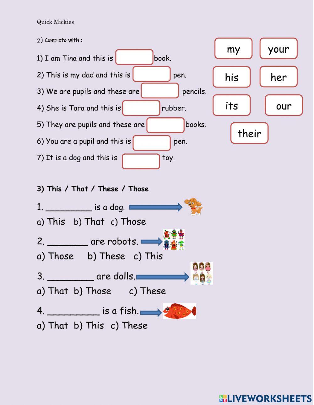 Quick  mickies march test