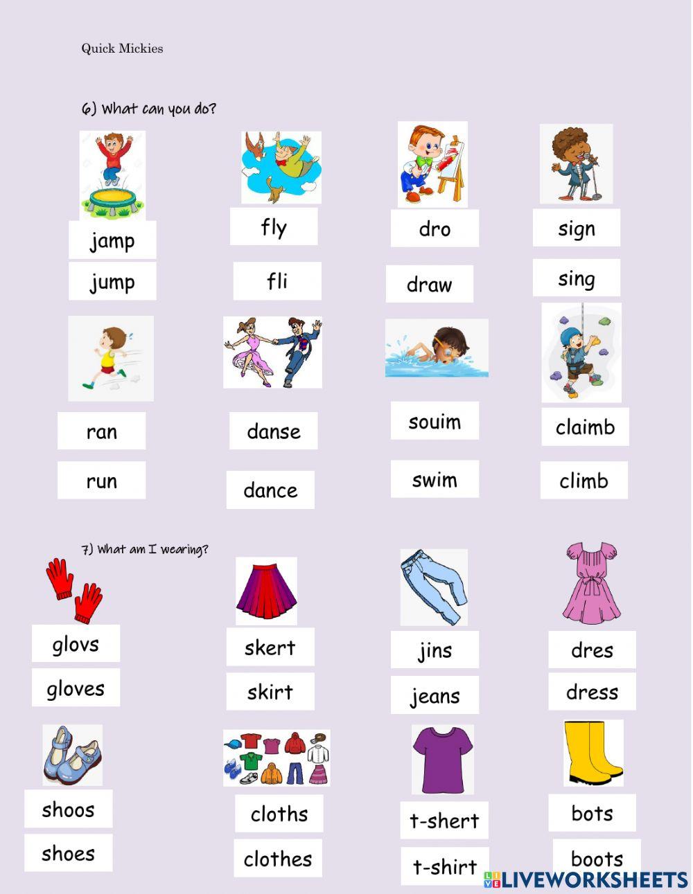 Quick  mickies march test