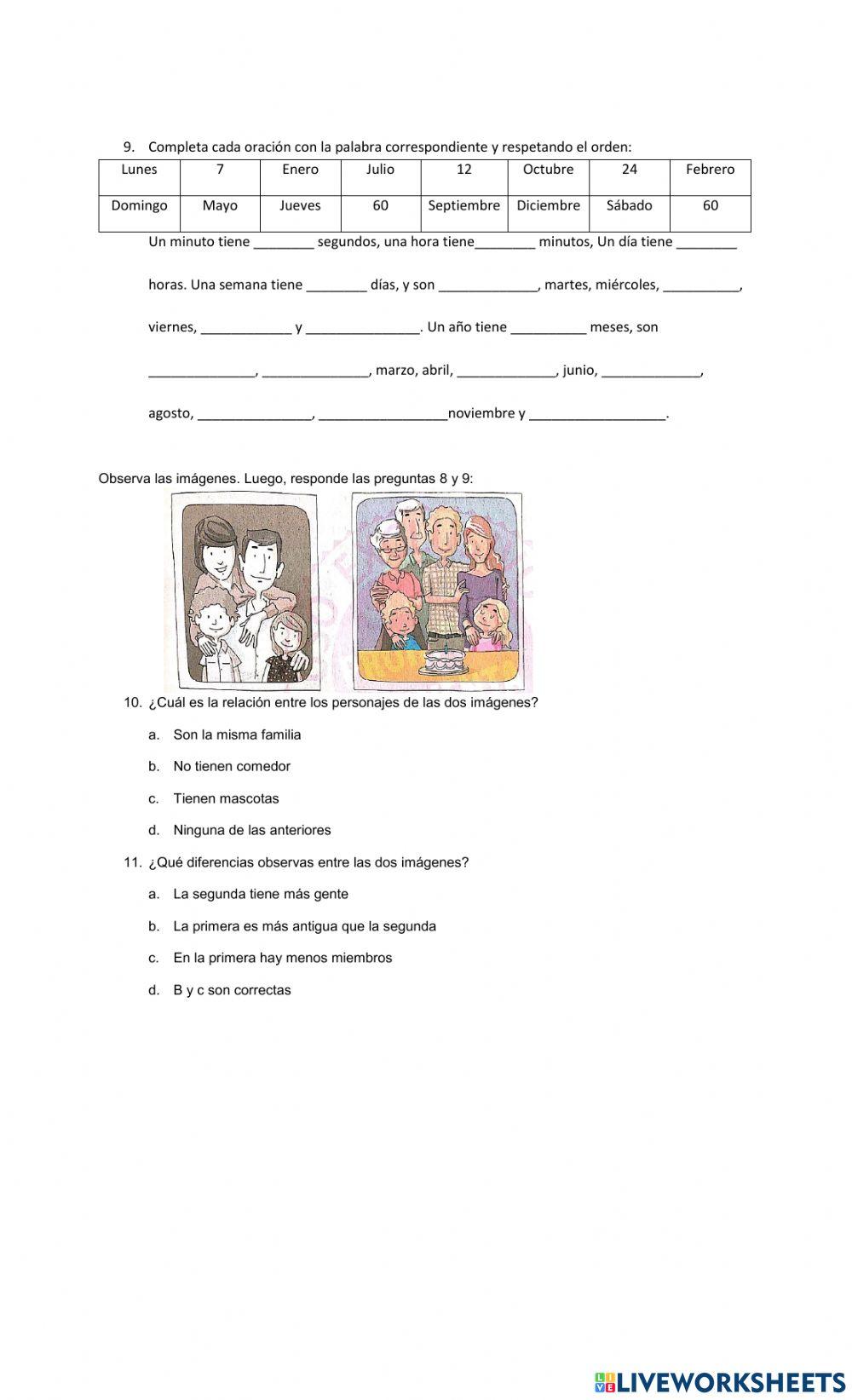 Evaluación sociales e historia 2°