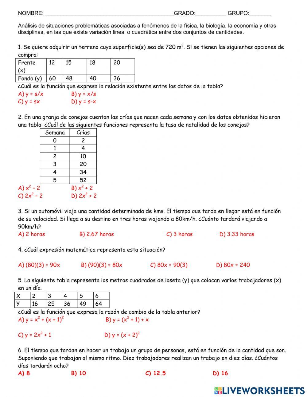 Variación cuadrática y lineal